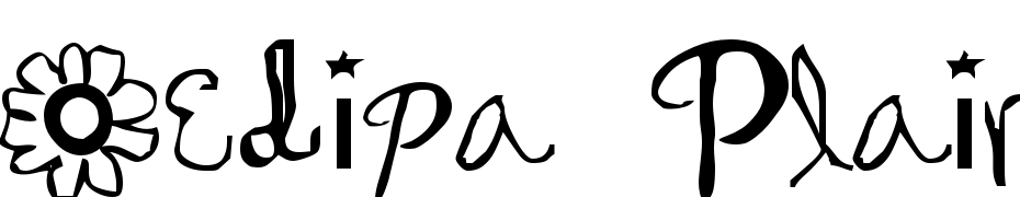 Oedipa Plain Font Download Free